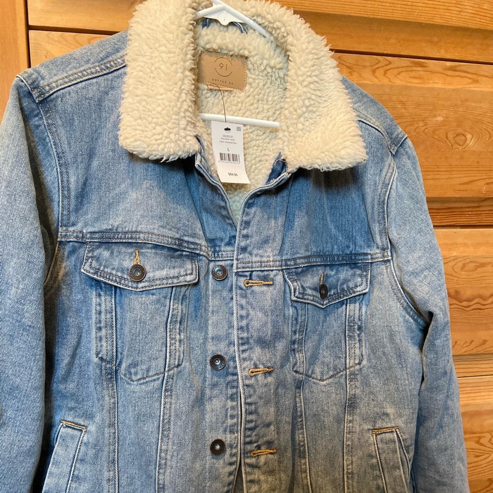 Cotton On Men’s Borg Jean Jacket